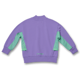 033 | Slogan Print High Neck Sweatshirt